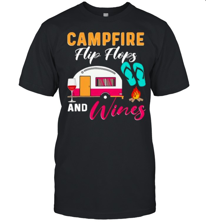 campfire flip flops and wines shirt Classic Men's T-shirt