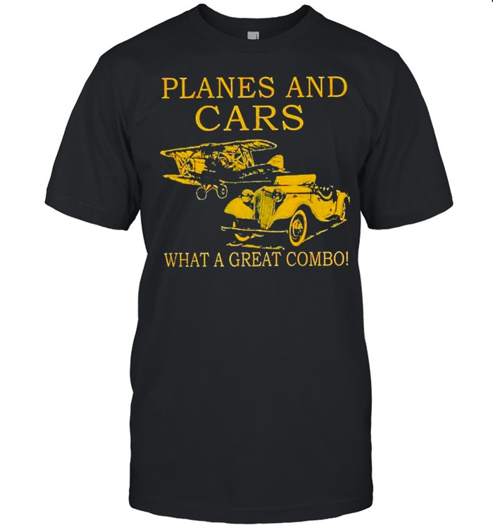 Planes and cars what a great combo shirt