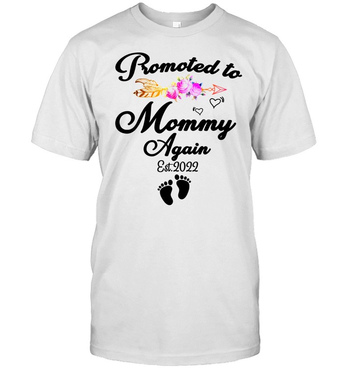 Promoted To Mommy Again 2022, New Mom Pregnancy shirt