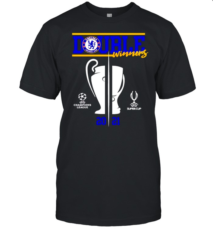 Chelsea UEFA 2021 double winners shirt
