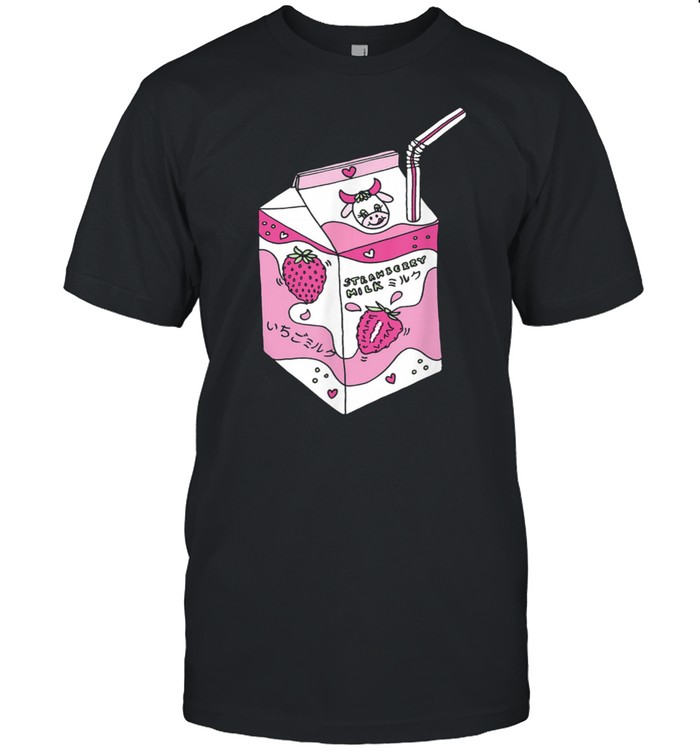 Japanese Kawaii, Retro 90S, Cute Strawberry Milk Shirt