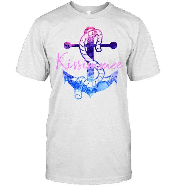 Kissimmee Florida Retro Anchor Beach Nautical Vacation Shirt