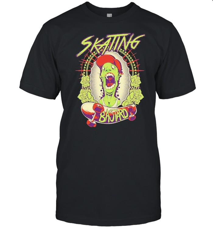Skating Bastard Zombie Skateboard Shirt