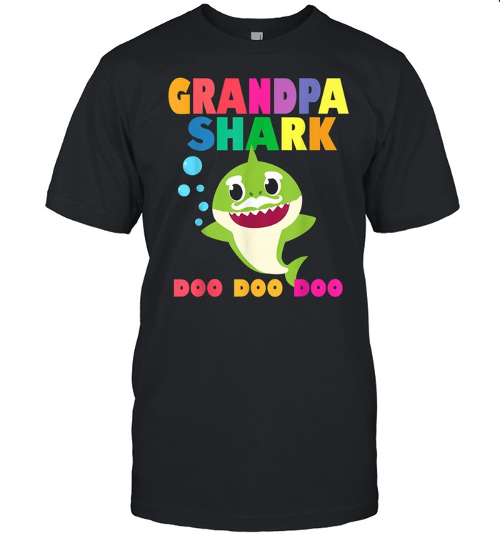 Grandpa Shark Doo Doo Baby Mommy Daddy shirt