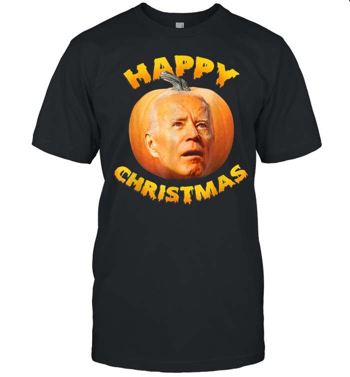 Anti Joe Biden Happy Christmas Holiday Pumpkin shirt Classic Men's T-shirt