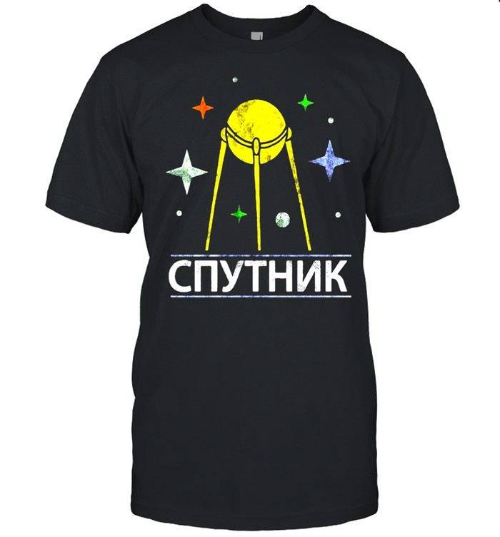 Cccp Vintage Ussr Original Sputnik Space Program T-Shirt