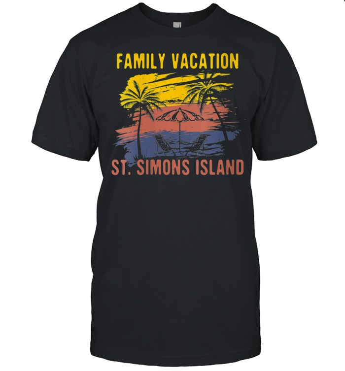 Family Vacation St Simons Island Holiday Georgia Festival shirt