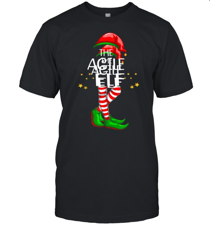 The Agile Elf Matching Family Group Christmas Party PJ shirt