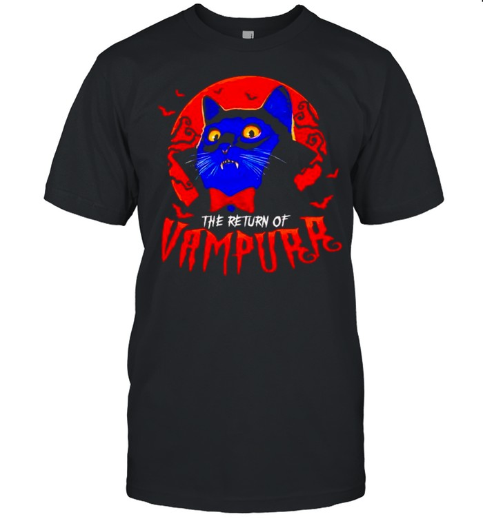 Vampire cat the return vampurr Halloween shirt