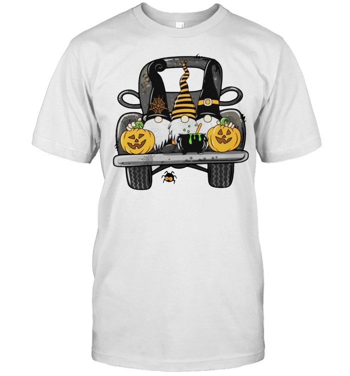 Gnomies driving car Halloween shirt