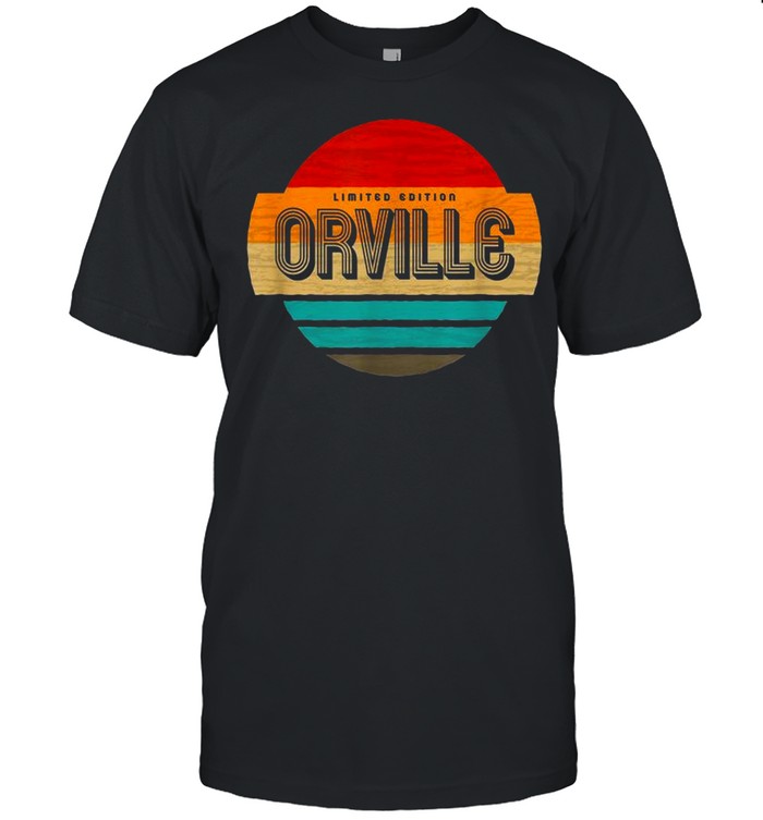Herren Orville Name Retro Vintage Sonnenuntergang Limited Edition shirt