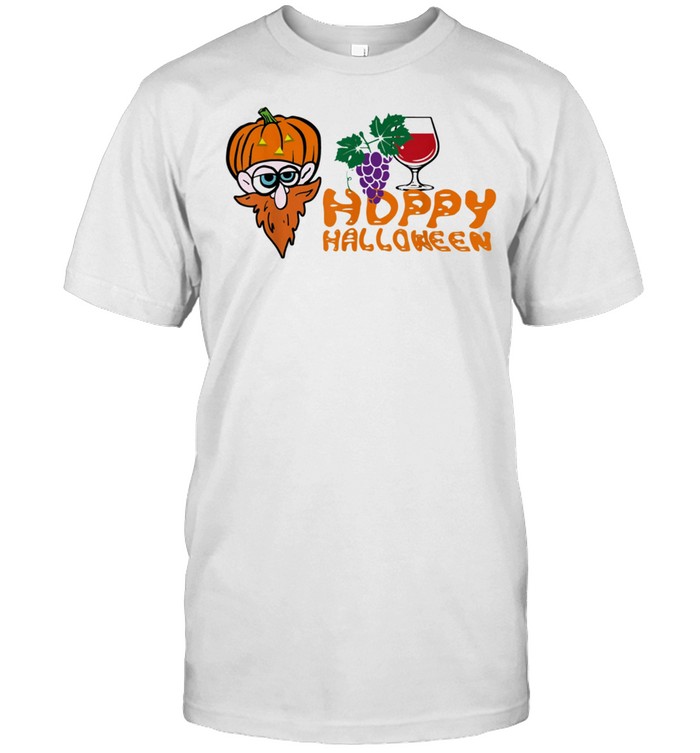 Hoppy Halloween Funny Halloween Wine Costume shirt Classic Men's T-shirt