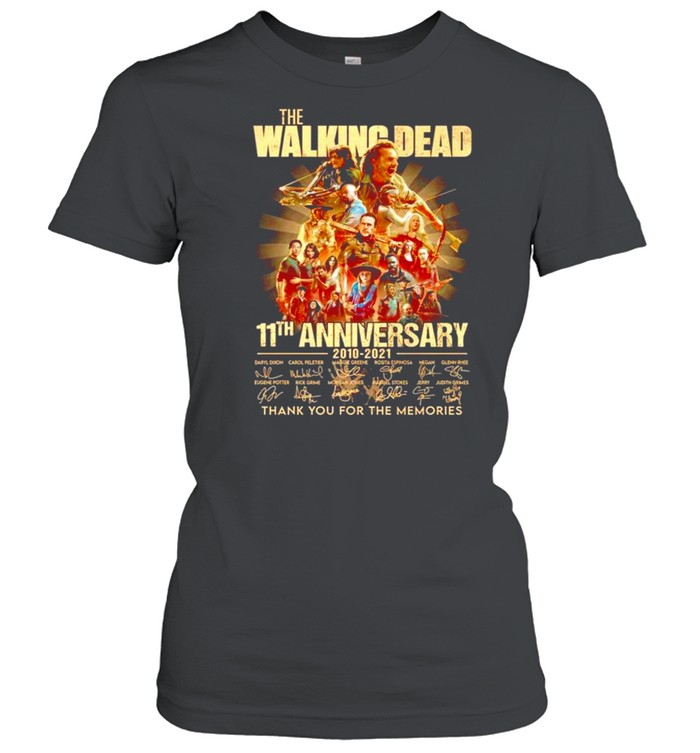 The Walking Dead 11th anniversary 2010-2021 signatures shirt Classic Women's T-shirt