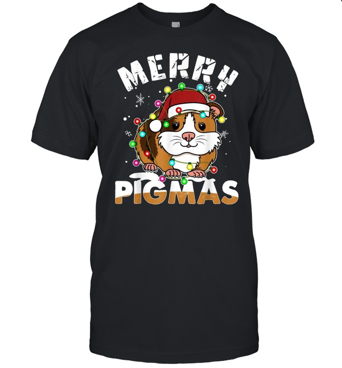 Merry Pigmas Xmas Christmas Guinea Pig Shirt
