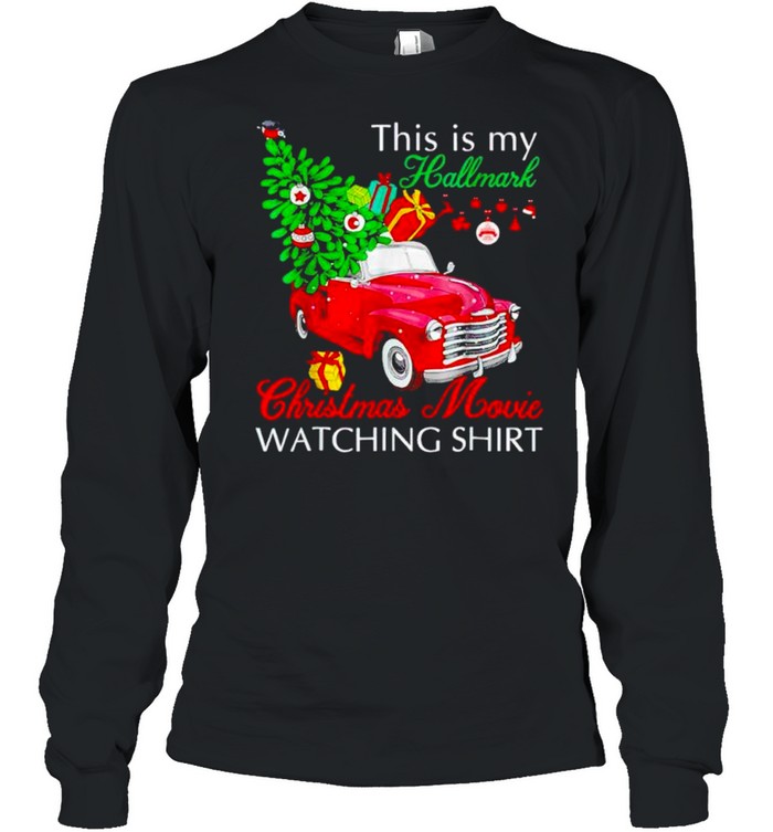 This is my hallmarks Christmas movie watching shirt Long Sleeved T-shirt