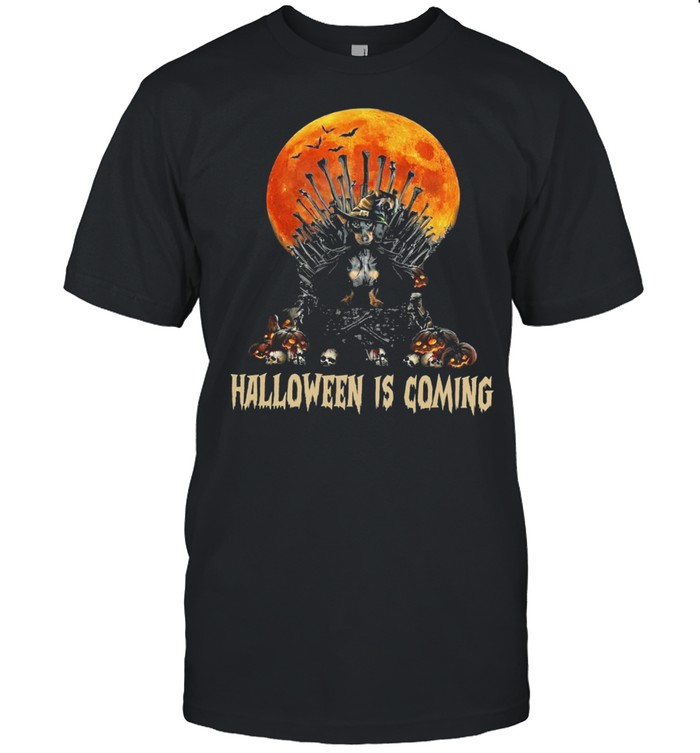 Dachshund Witch Halloween Is Coming shirt