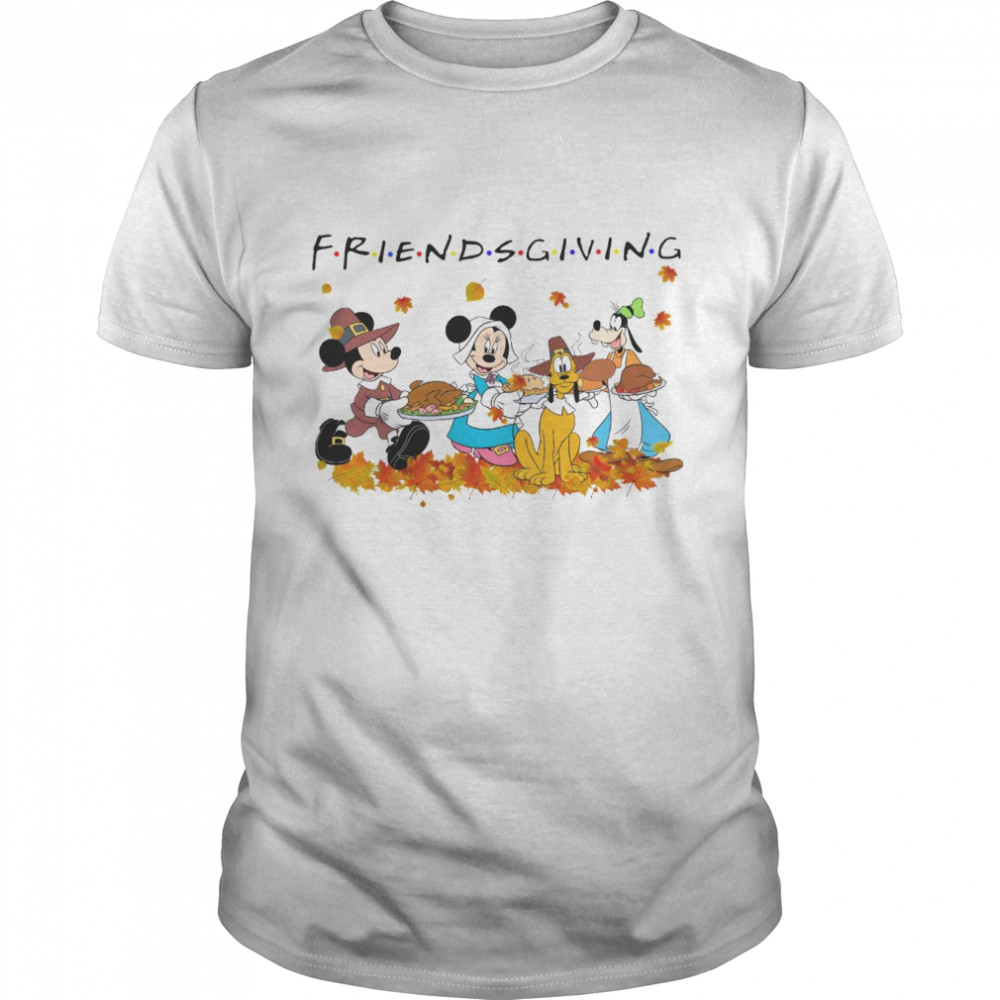 Disney Friendsgiving Mickey Minnie With Friends  Classic Men's T-shirt