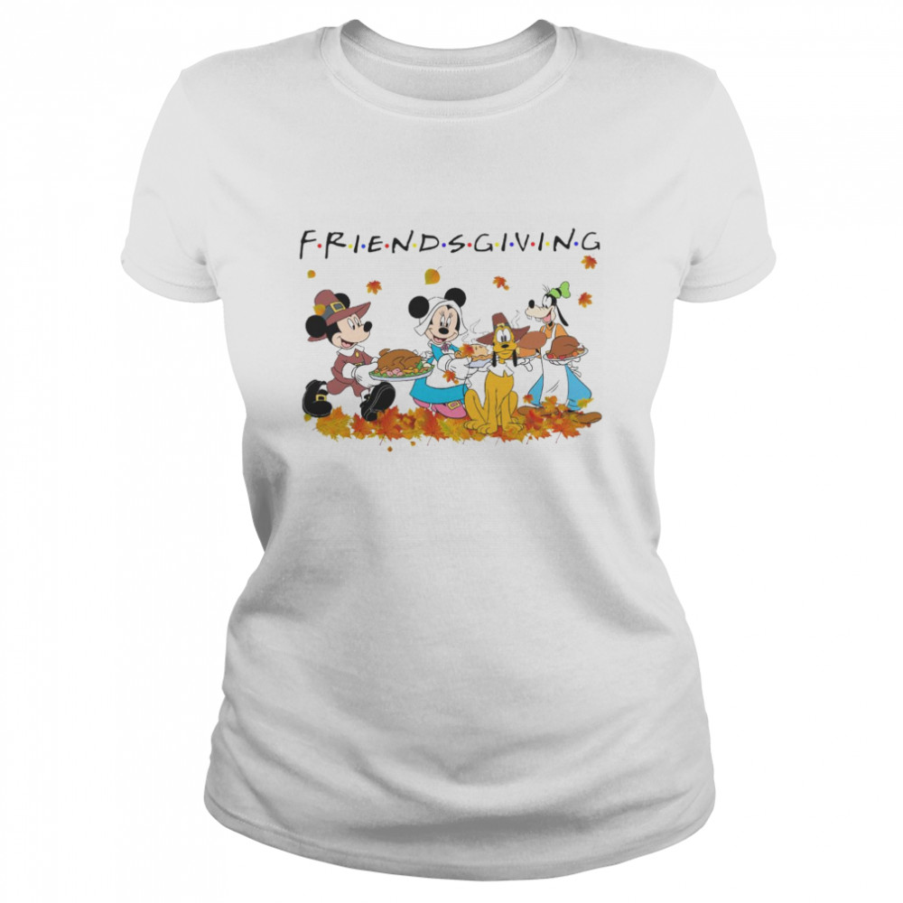 Disney Friendsgiving Mickey Minnie With Friends  Classic Women's T-shirt