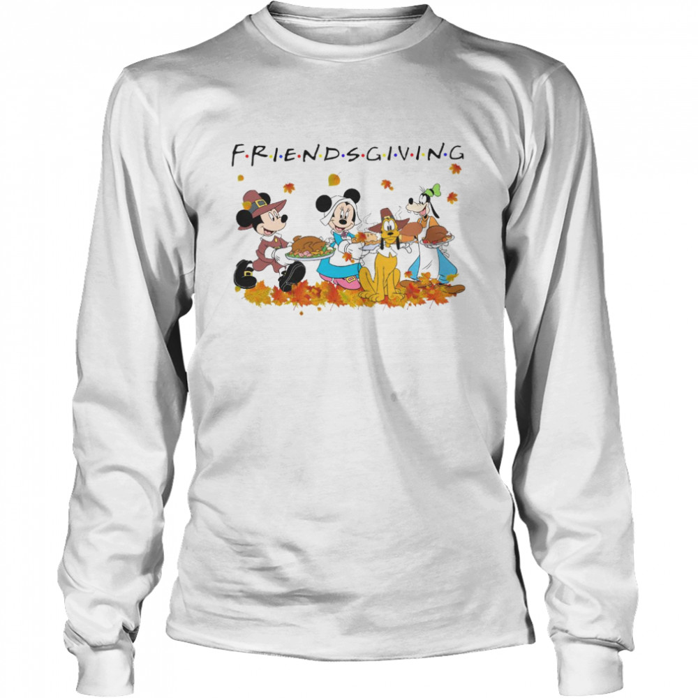 Disney Friendsgiving Mickey Minnie With Friends  Long Sleeved T-shirt