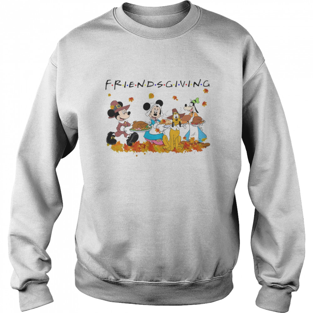 Disney Friendsgiving Mickey Minnie With Friends  Unisex Sweatshirt