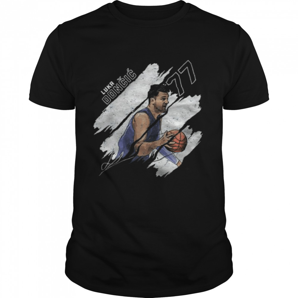 Luka Doncic Stripes Dallas Basketball signature Shirt