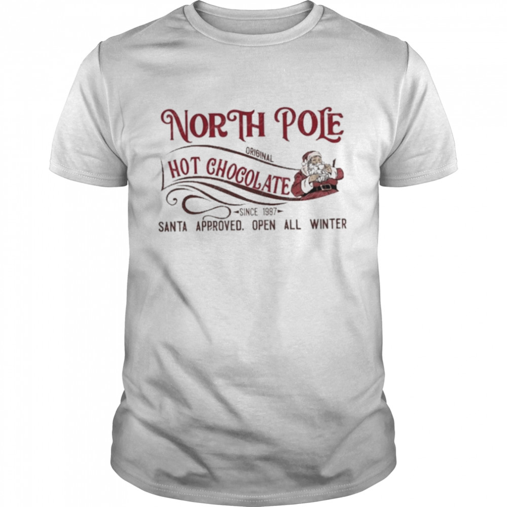 North pole hot chocolate christmas shirt Classic Men's T-shirt