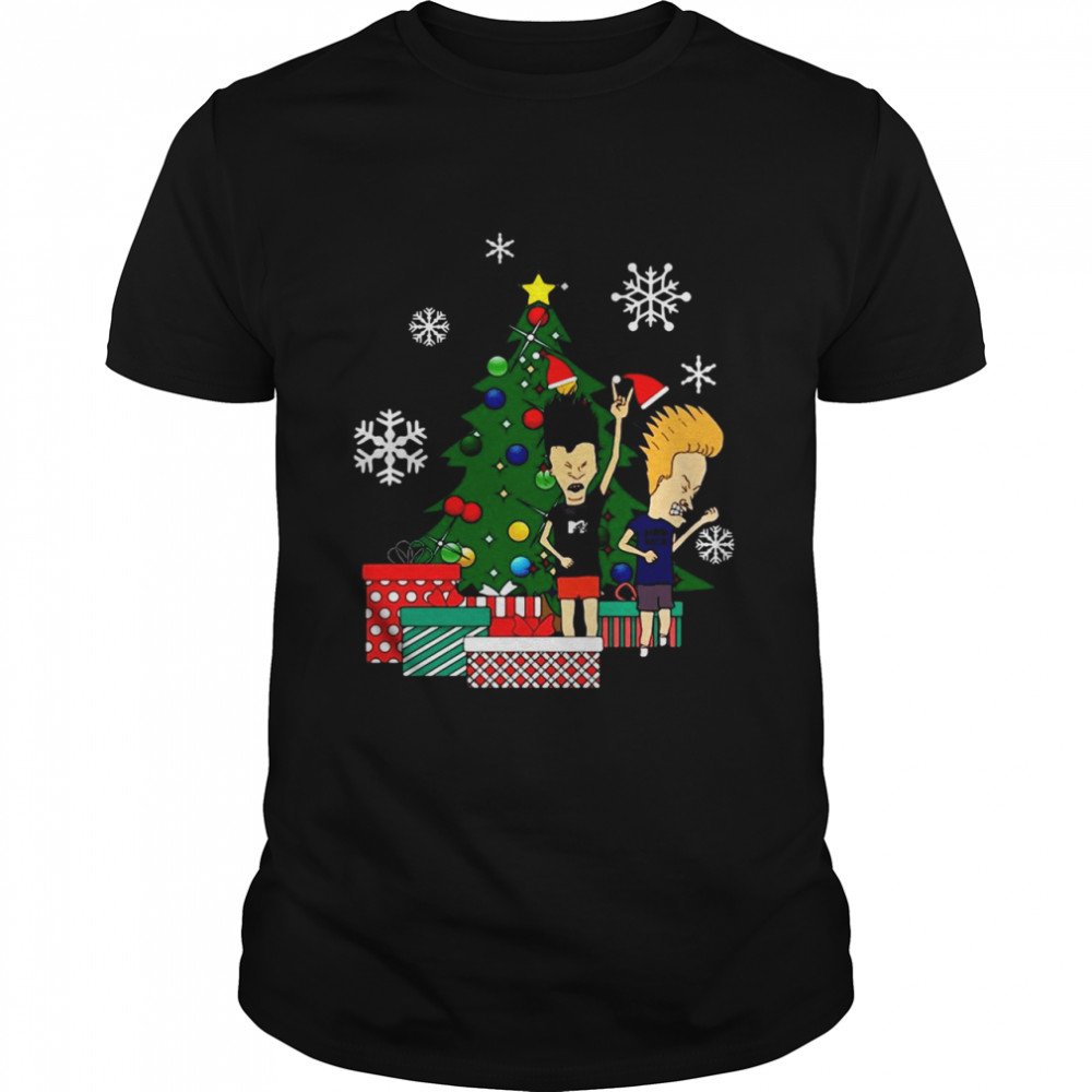 Beavis And Butthead Around The Christmas Tree Essential  Classic Men's T-shirt