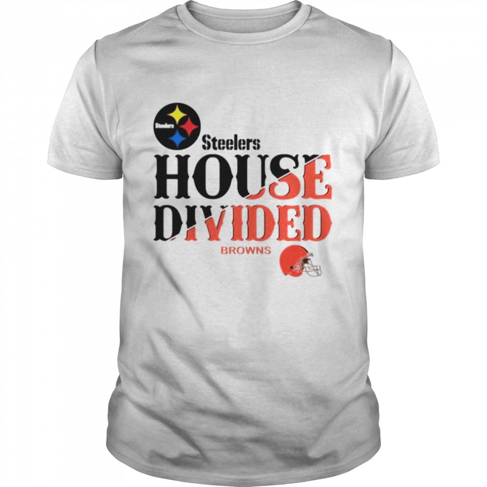 Pittsburgh Steelers house divided Cleveland Browns shirt Classic Men's T-shirt