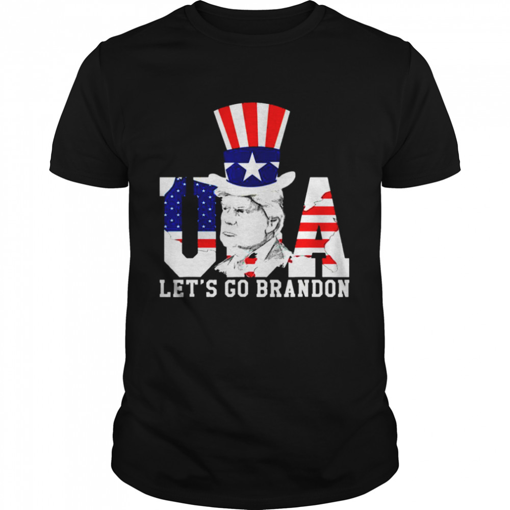 Lets Go Brandon Let’s Go Brandon Usa Flag Trump 2024 Gift T- Classic Men's T-shirt