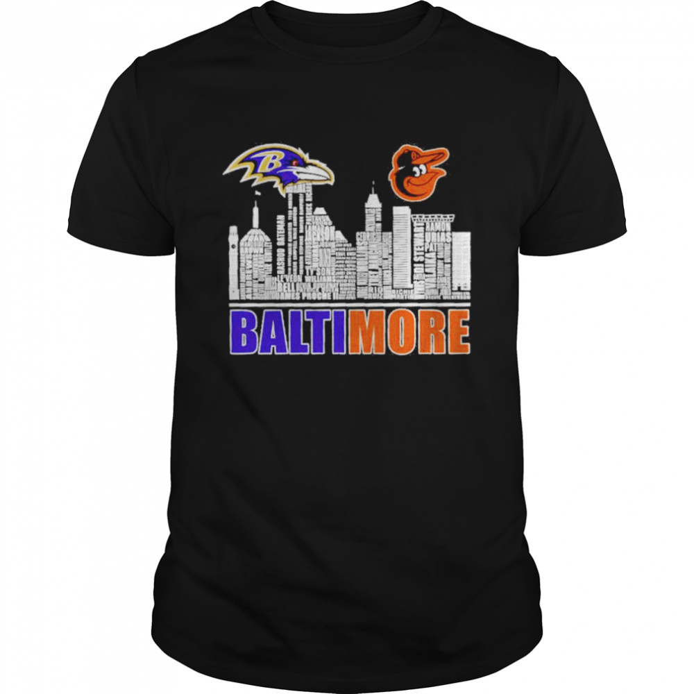 Baltimore Ravens And Baltimore Orioles Baseball Baltimore City  Classic Men's T-shirt