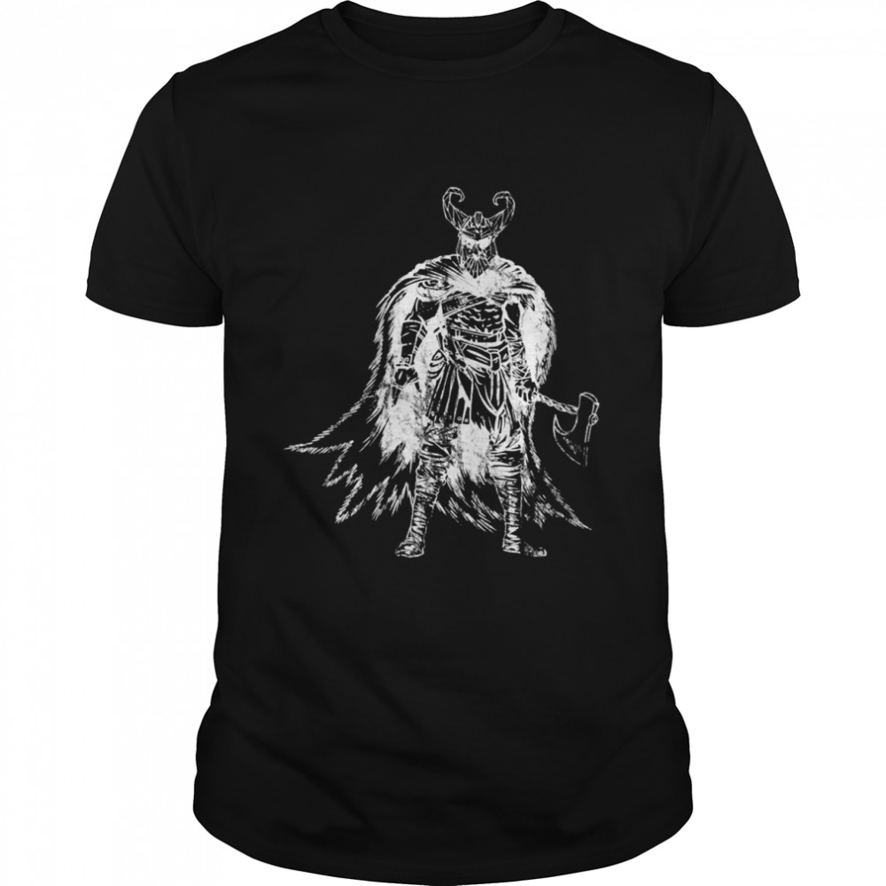 Viking Warrior Valhalla Norse Mythology Pagan Odin  Classic Men's T-shirt