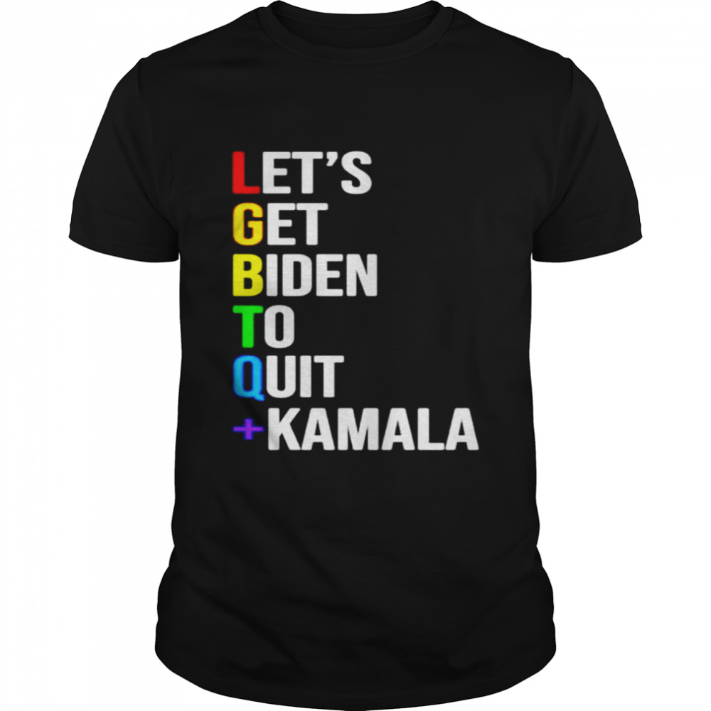 Awesome lGBTQ Let’s get Biden to quit Kamala shirt Classic Men's T-shirt