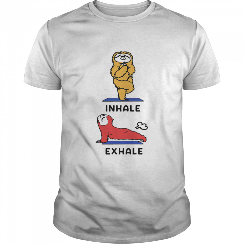 Sloth Yoga And Exhale shirt Classic Men's T-shirt