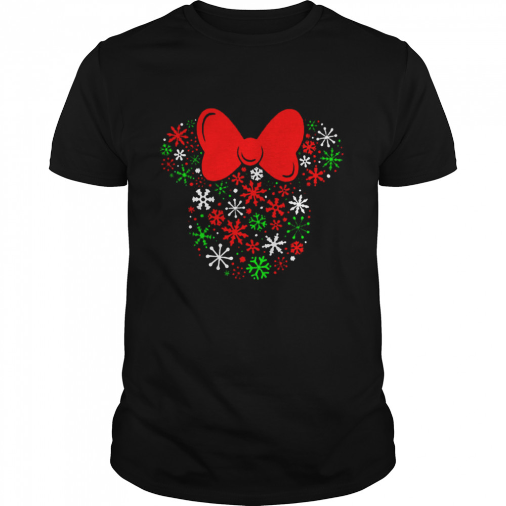 Disney Minnie Mouse Icon Holiday Snowflakes Sweater T-shirt