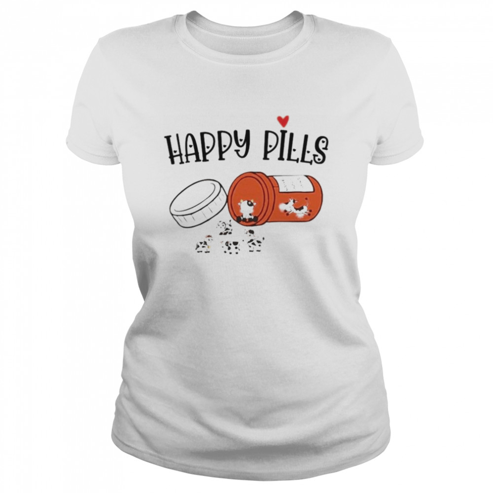 Happy Pills Cow shirt Classic Women's T-shirt