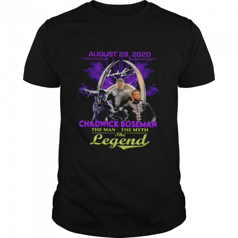 Chadwick Boseman the man the myth the legend signature shirt Classic Men's T-shirt
