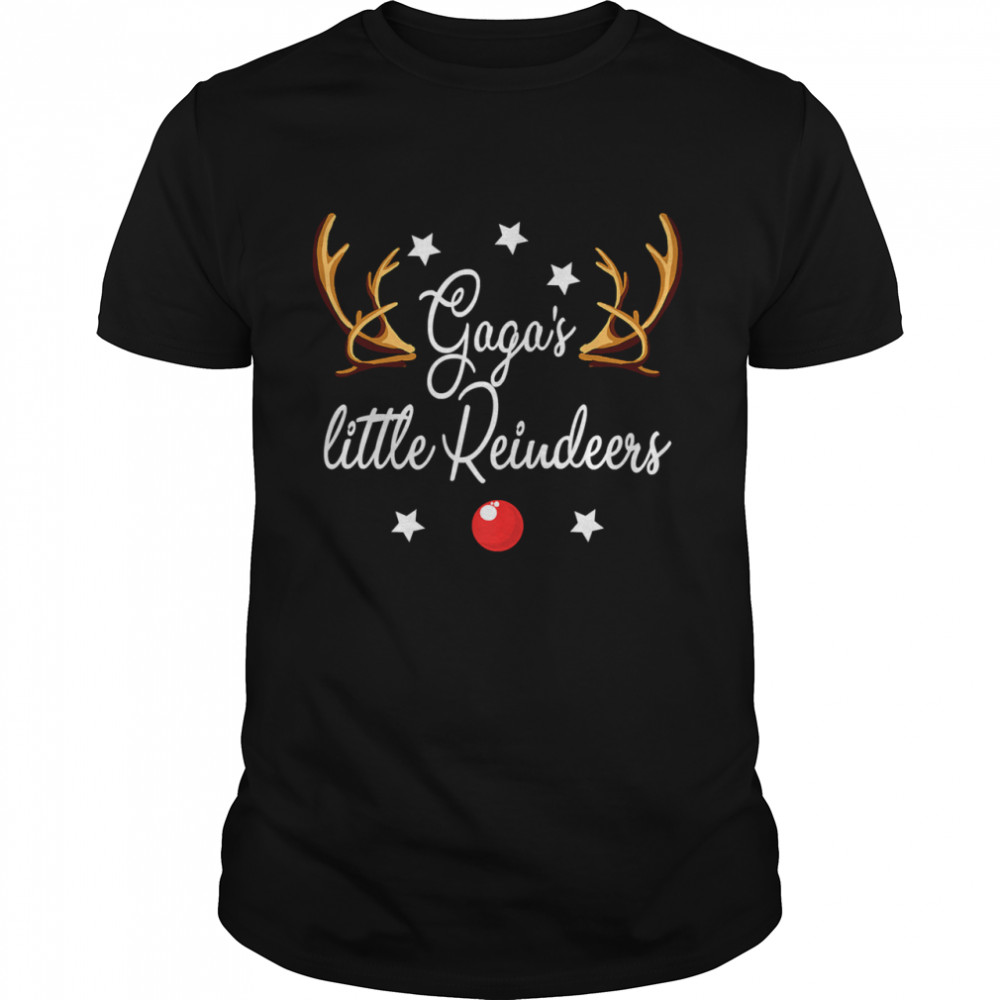 Gaga’s Little Reindeers Reindeers Christmas T- Classic Men's T-shirt