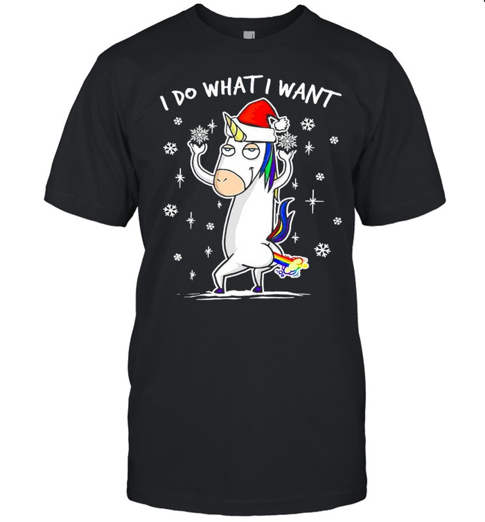 Unicorn I Do What I Want Christmas Sweater Shirt