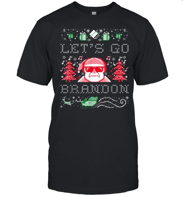 Santa Claus Let’s Go Brandon Ugly Christmas  Classic Men's T-shirt