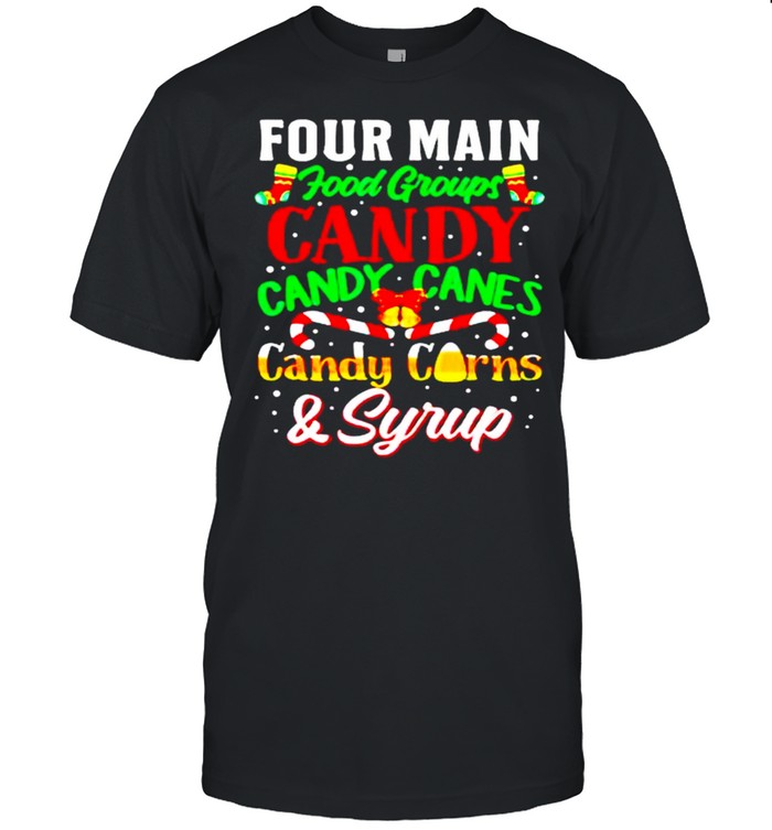 Four main food groups elf buddy christmas pajama shirt Classic Men's T-shirt