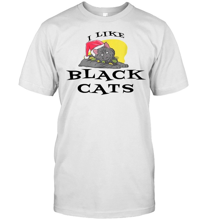 I Like Black Cats Animal Pet Cat T-shirt Classic Men's T-shirt