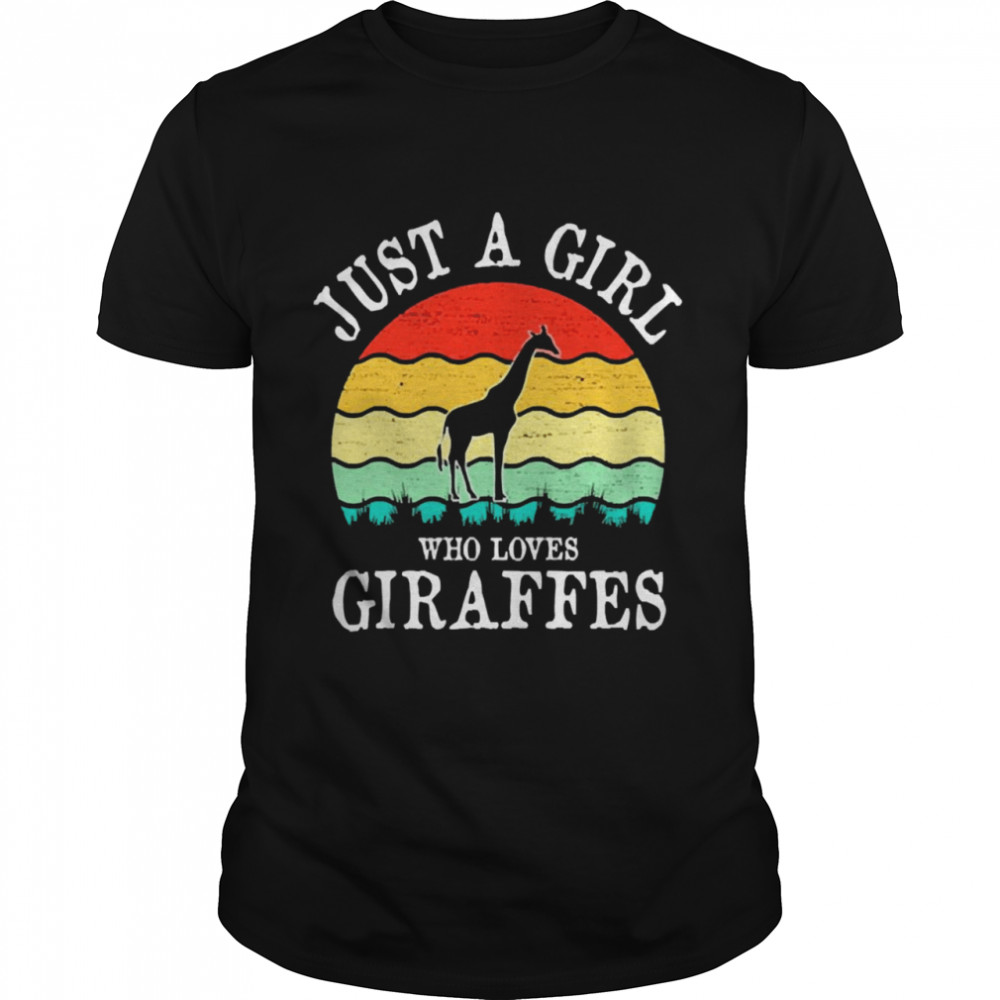 Nur Ein Mädchen Das Giraffen Liebt Shirt