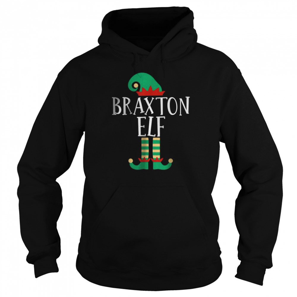 The Braxton Elf Funny Family Matching Christmas Pajamas T- Unisex Hoodie