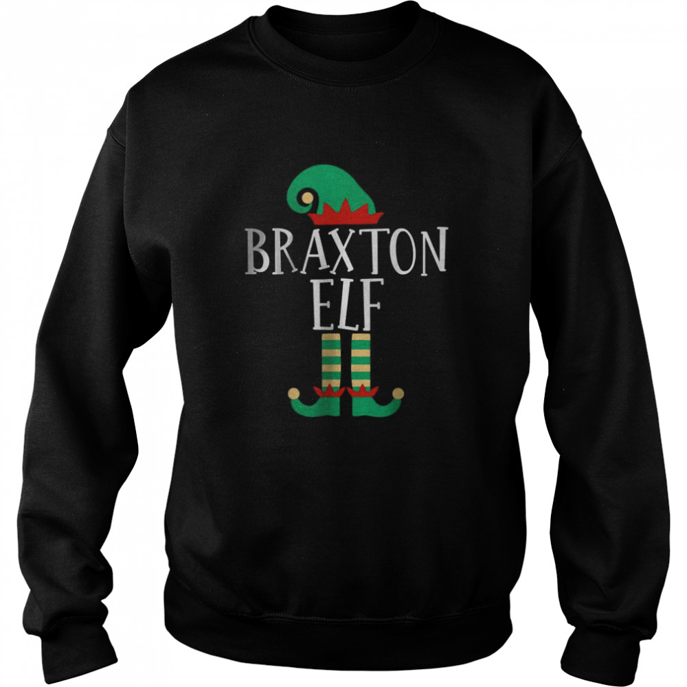 The Braxton Elf Funny Family Matching Christmas Pajamas T- Unisex Sweatshirt