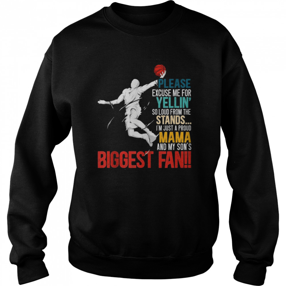Basketball Mama Player Hoop Junkie Mothers Day Mom Unisex Sweatshirt