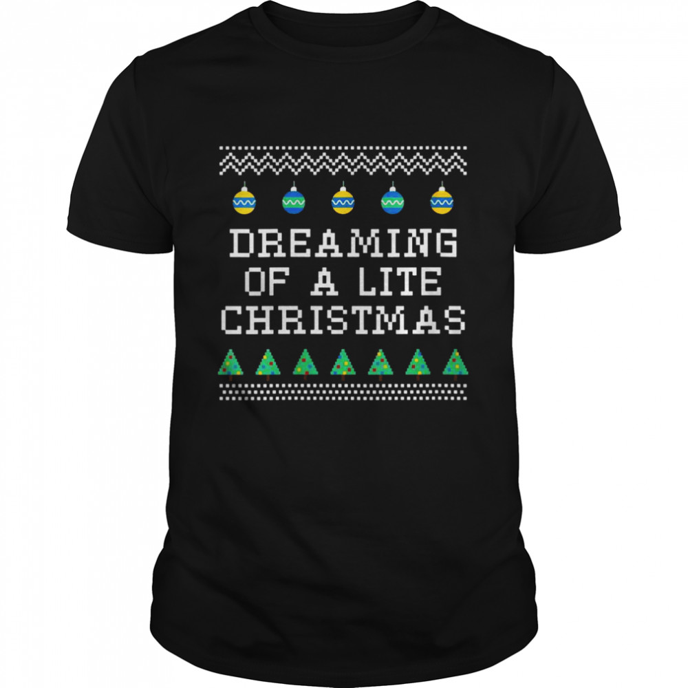 Dreaming of a Lite Christmas Foodie Xmas Food  Classic Men's T-shirt