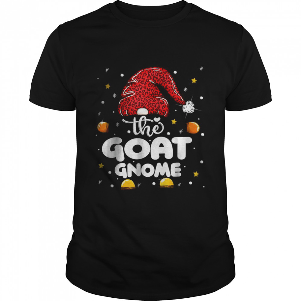 Goat Gnome Leopard Family Matching Christmas Party Pajama T-Shirt