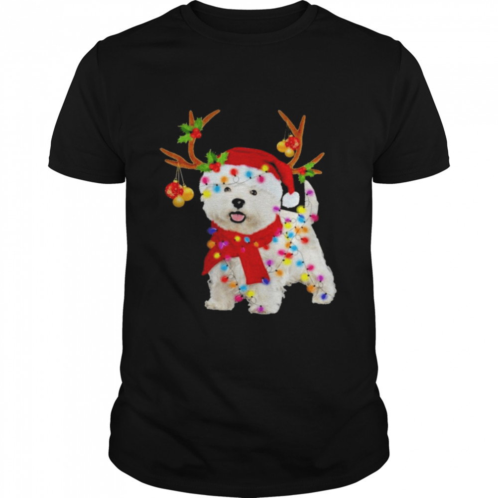 Westie Gorgeous Reindeer Christmas shirt Classic Men's T-shirt