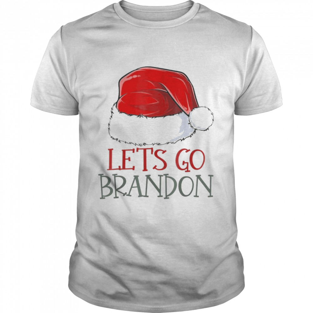 Christmas Hat Lets Go Brandon 2021 shirt Classic Men's T-shirt