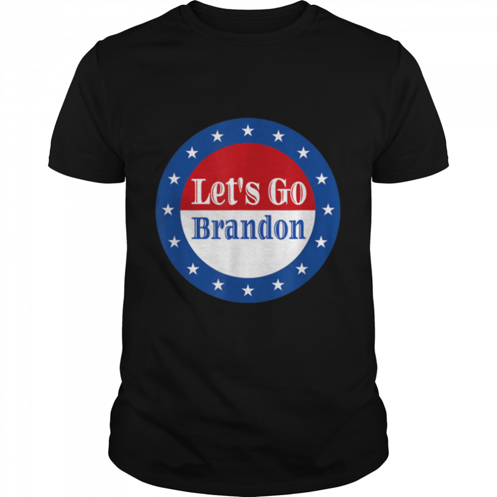 Let's Go Brandon - Biden Conservative Anti Liberal US Flag T- B09JSMQ4X2 Classic Men's T-shirt